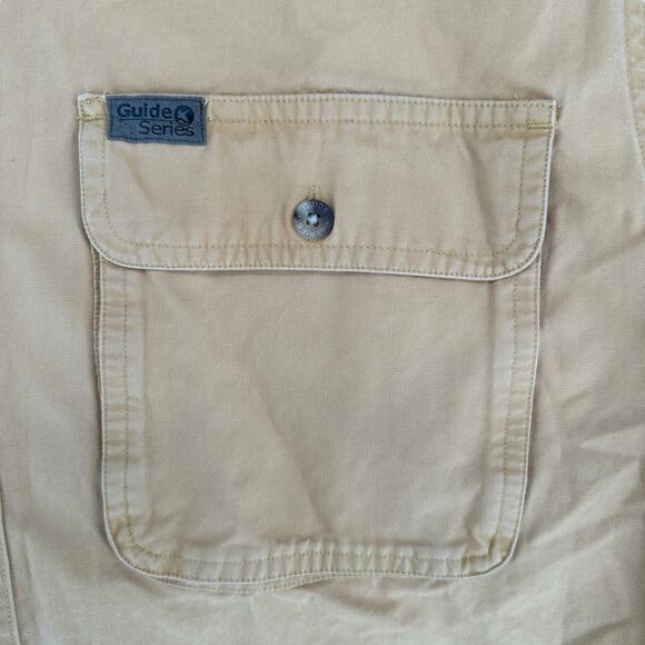 Guide Series Men's Button Down Heavy Yellow Shirt Hunting Fishing Gorpcore M - Picture 3 of 8